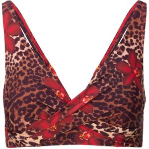 LingaDore Bikinitop  bruin / chocoladebruin / vuurrood
