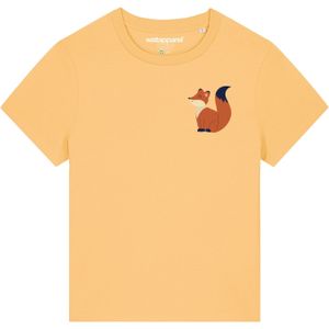 Watapparel Shirt ' Cute Fox '  lichtgeel / gemengde kleuren