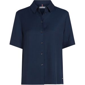 Blouse - Effen - Viscose - Kwartmouw - Losse Pasvorm