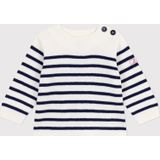 PETIT BATEAU - Gebreide Trui - Ecru - Baby - Wol en Katoen