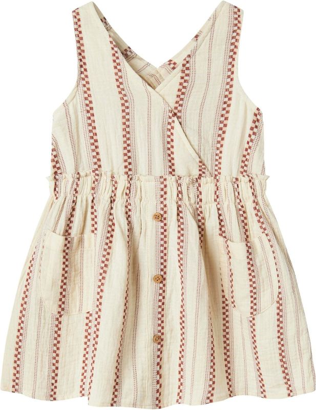 Lil'Atelier Jurk  bruin / wit