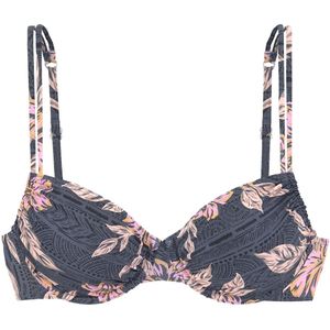 Look - Beugelbikini - Zwart Gedessineerd - Polyamide Microvezel