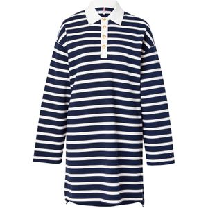TOMMY HILFIGER Jurk  navy / wit