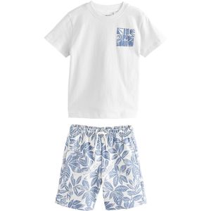 Next Set  blauw / wit