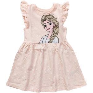 DISNEY Jurk 'Frozen'  lichtgeel / rosa / wit