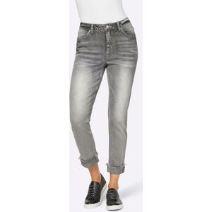 Jeans - Light Grey/Denim - 98% Katoen, 2% Elastaan - Smalle Pijpbelijning