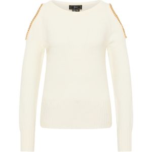 faina Trui 'Tuxe'  goud / wolwit