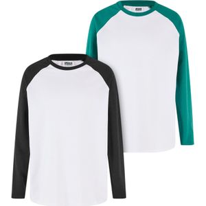 Urban Classics Shirt  smaragd / zwart / wit