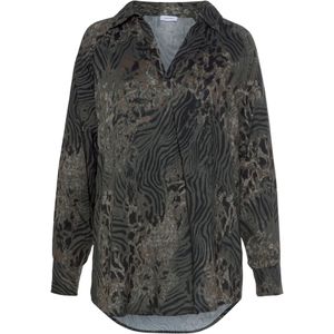LASCANA Blouse  beige / grijs / zwart
