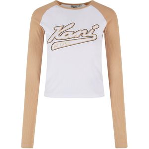 Karl Kani Shirt  beige / zwart / wit