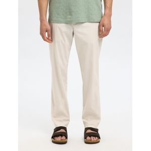 Selected Homme - Casual Broek - Beige - Katoen - Regular Fit