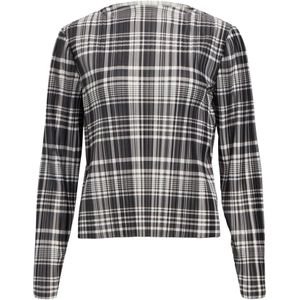 OBJECT Blouse 'OBJChie'  grijs / donkergrijs / zwart / wit