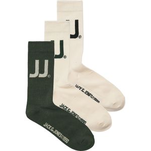 Jack & Jones - JACKAI - Sokken - Crème - Donkergroen - Zwart - 3 Pack