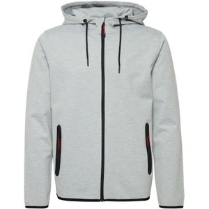 !Solid Sweatvest 'Vidit'  lichtgrijs / zwart