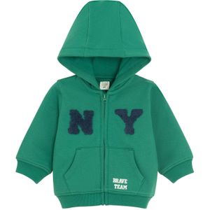 Cool Club Sweatvest  marine / groen / wit