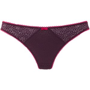 Nuance - String - Aubergine - Kant - Katoenen Kruisje