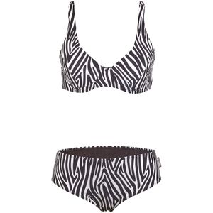 BECO the world of aquasports Bikini 'Zebra Vibes'  zwart