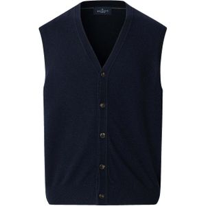 Hackett London Gebreid vest  nachtblauw