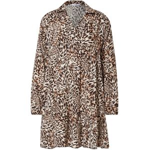 Hailys Blousejurk 'Ra44ja'  camel / cappuccino / zwart