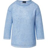 s.Oliver - Strickpullover - Semi-transparante Trui - Ajour-details - Bloemenpatroon