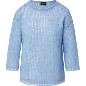 s.Oliver - Strickpullover - Semi-transparante Trui - Ajour-details - Bloemenpatroon