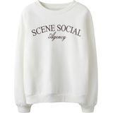 Sweatshirt - Regular Fit - Geborstelde Sweatstof - Lange Mouwen - Ronde Hals