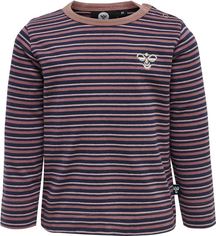 Hummel - hmlSILVER T-shirt L/S - Gestreept - Voor Babymeisjes