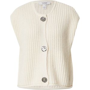 b.young Gebreid vest 'BYNORMA'  crème