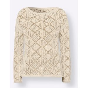 Gebreide Trui - Champagne - 100% Katoen