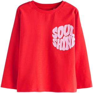 Next Shirt  rosa / rood / wit