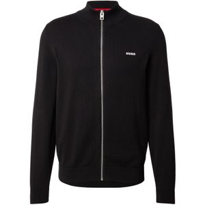 HUGO Gebreid vest 'San Jacomo'  zwart