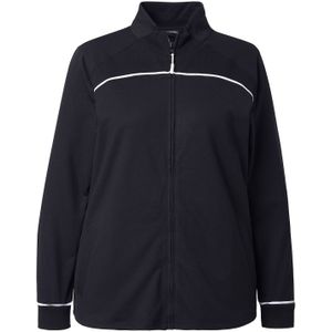 Ulla Popken Sweatvest  zwart / wit