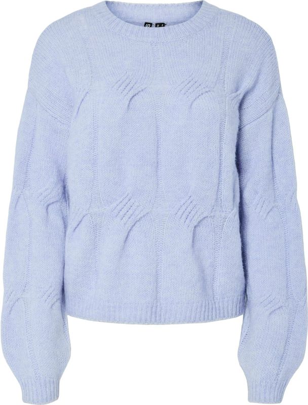 Pieces - JENNA - Gebreide Pullover - Relaxed Fit - Hoge Ronde Hals
