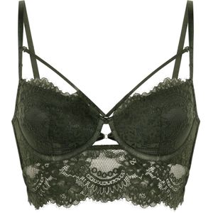 Hunkemöller - Amara - Voorgevormde Longline Beugel Bh - Groen - C80
