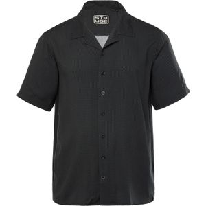 STHUGE Overhemd  stone grey / zwart