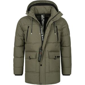 INDICODE JEANS Winterparka ' Wess '  groen / zwart