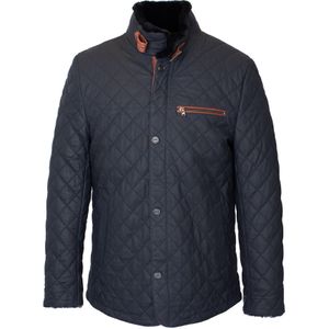 LOLUS Tussenjas 'Leno'  donkerblauw / bruin