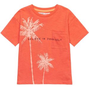 MINOTI Shirt  oranje / zwart / wit