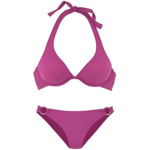 Look - Beugelbikini - Fuchsia - Polyamide