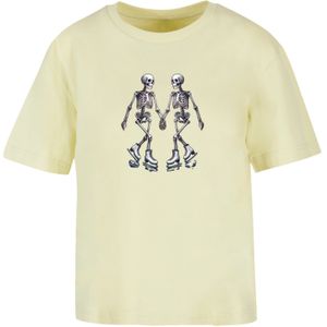 F4NT4STIC Shirt  lichtgeel / zwart / wit