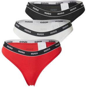 HUGO String  rood / zwart / offwhite