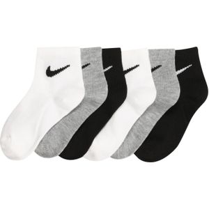 Enkelsokken - White/Donkergrijs/Black - Materiaalmix - 6 Paar