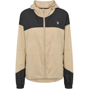 U.S. POLO ASSN. Tussenjas 'Idun'  zwart / zilver / wolwit