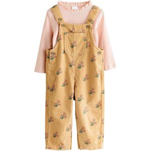 Next Set - Geribbeld Gebreid - 2-delige Ribbroeken - Camel Groen Rosa