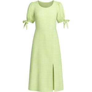 For You Moda Jurk  lichtgroen / wit