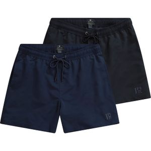 JP1880 - Zwemshorts - Donkerblauw / Zwart - 2 Pack