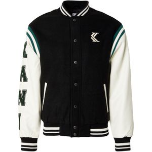 Karl Kani Tussenjas  crème / smaragd / zwart