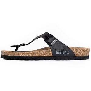 Bayton Teenslipper 'Mercure'  basaltgrijs / zwart