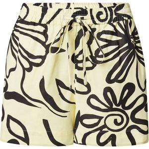 TOPSHOP Broek  lichtgeel / zwart