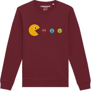 Watapparel Sweatshirt ' Pacmännchen '  gemengde kleuren / bourgogne